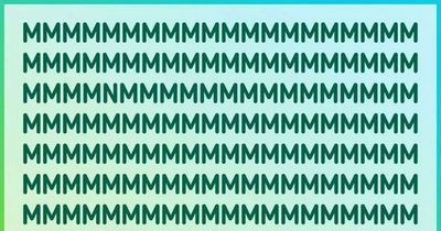 Only those with high IQ can spot odd letter in 11 seconds within brain teaser