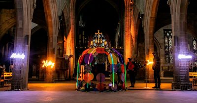 Visitors to Newcastle Cathedral can see the historic location in a new light