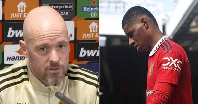 Erik ten Hag hints at how Man Utd will line-up after Marcus Rashford injury blow