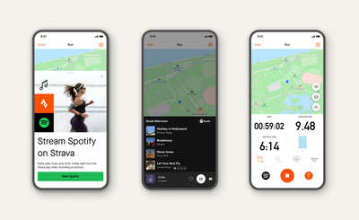 Music on the go: Spotify can now be controlled from within the Strava app