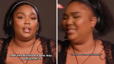 Watch Lizzo defend Nickelback before jamming out to How You Remind Me
