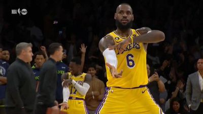 LeBron James and Dennis Schröder had matching celebrations after a crucial, late-game 3-pointer