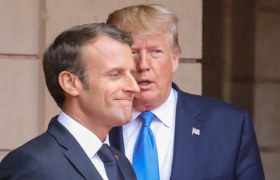 Trump accuses France's Macron of pandering to China