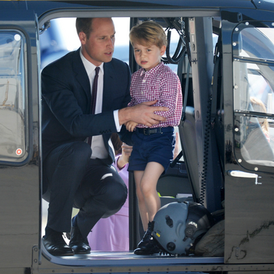The Late Queen Reportedly Had "Sharp Words" With Prince William After He Flew in a Helicopter With Prince George