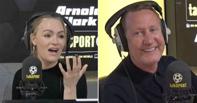 "Let's keep that off air!" - Laura Woods laughs off Ray Parlour question on bedtime attire