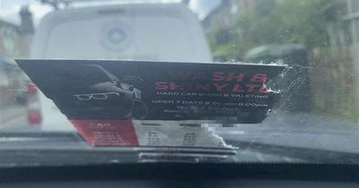 Drivers' fury after cars are plastered with 'impossible to remove' leaflets