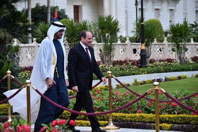 UAE president met by Egypt's Sisi on Cairo visit