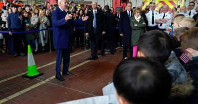 Joe Biden arrives in Dublin to lashing rain, Varadkar welcome and kids' questions