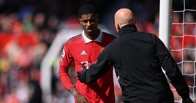 Manchester United provide Marcus Rashford injury update as Erik ten Hag defends Anthony Martial