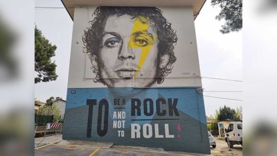 Valentino Rossi Honored With Mural In His Hometown Of Tavullia