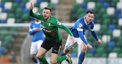 Linfield stunned as Glentoran strike late to edge Larne closer to title