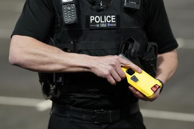 Police show off new Taser designed to provide officers with better protection