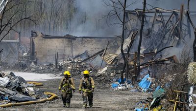 Hundreds forced from Indiana homes as plastics fire burns