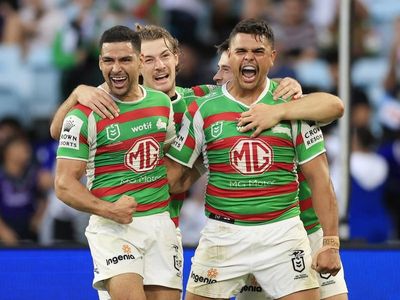 Mitchell steals show, Souths thump depleted Dogs in NRL
