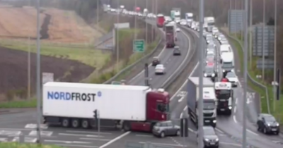 Edinburgh rush hour crash on major roundabout triggers huge tailbacks for drivers