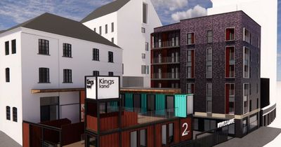 Plans for shipping container and flats development in Swansea