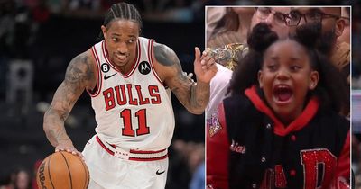 NBA fans see funny side as Chicago Bulls star's daughter distracts Raptors free-throws