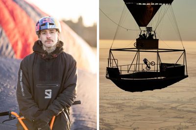 Scottish BMX rider performs tricks on ‘surreal’ floating skatepark 2000 feet up