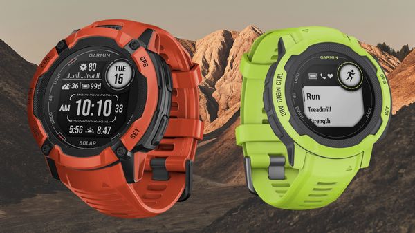 Garmin Instinct 2X Solar (Flame Red) Rugged GPS Smartwatch