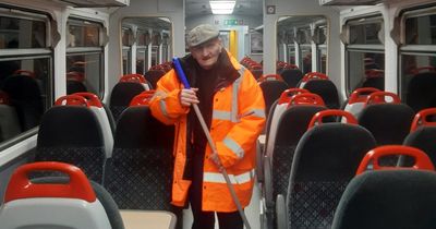 The 80-year-old man working until 2am every night to clean Wales' trains