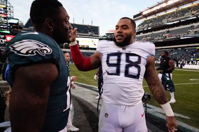 A.J. Brown congratulated Jeffery Simmons after contract extension