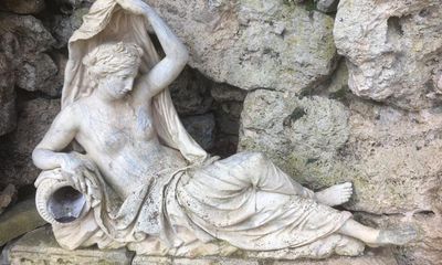Nymph statue defaced with crayon at National Trust property
