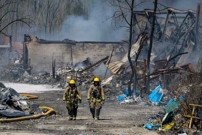 Crews continue to fight major Indiana scrap plastics fire