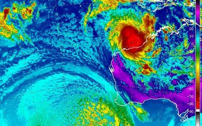 Cyclone Ilsa crosses coast, smashes wind speed record