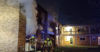 Children among 14 people rescued from flat fire