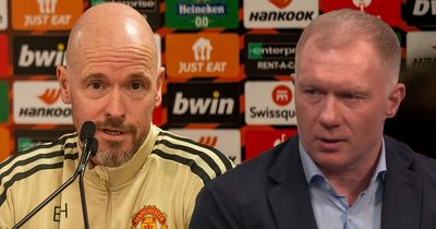 Erik ten Hag's emphatic response to Paul Scholes complaint after late Man Utd collapse