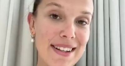 Millie Bobby Brown flashes huge ring after surprise proposal from Jon Bon Jovi's son