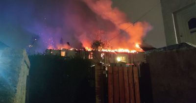 Raging inferno engulfs Paisley flats as fire crews battle blaze overnight