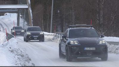 Fleet Of Porsche Macan EV Prototypes Caught On Camera Winter Testing