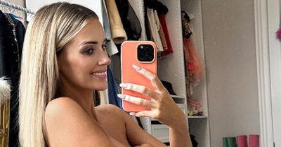 Pregnant Laura Anderson shows off blossoming baby bump as she poses naked