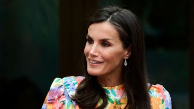 Queen Letizia is the epitome of spring in the most amazing floral midi dress - here's where you can buy it