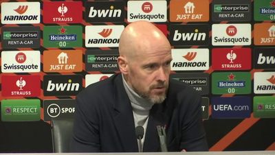 Erik ten Hag reveals referee warning forced Bruno Fernandes change in Manchester United’s draw with Sevilla
