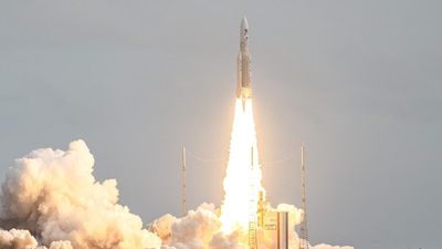 European mission to Jupiter's icy moons blasts off on second attempt