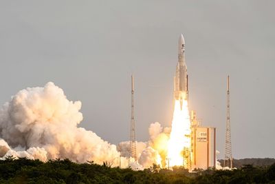 Europe's JUICE mission blasts off towards Jupiter's icy moons