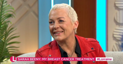 Sarah Beeny reveals all-clear following breast cancer treatment in tearful ITV interview