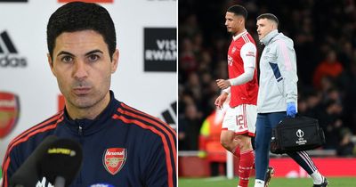 Mikel Arteta sets hopeful Arsenal return date for William Saliba in injury update