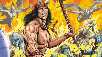 Conan the Barbarian hacks and slashes his way back to comics