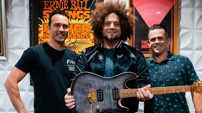 NAMM 2023: Rabea Massaad joins Ernie Ball and is working an an EBMM signature model based on the Sabre