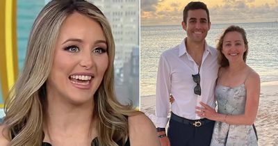 Fox presenter Taylor Riggs announces she's pregnant with first child live on air