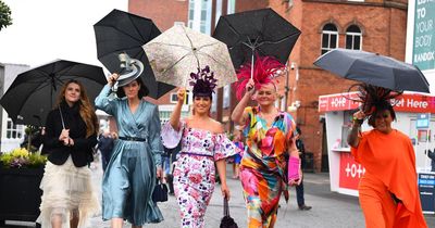 Ladies Day racegoers have fun despite the rain