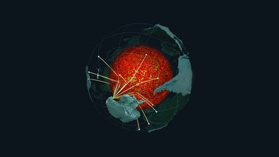 Ancient ocean floor surrounds Earth's core, seismic imaging reveals