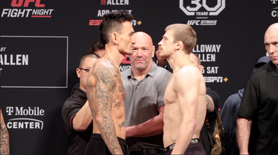 UFC on ESPN 44 faceoff video: Max Holloway, Arnold Allen respectful in final staredown