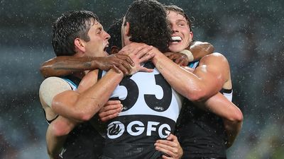 Port Adelaide celebrate Gather Round with win over Western Bulldogs, Essendon stun Melbourne