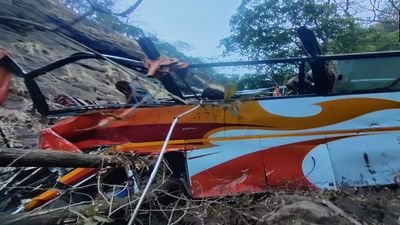 Maharashtra: 12 dead, over 25 injured after bus falls into ditch in Raigad