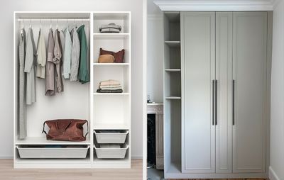 From IKEA PAX to custom closet – this genius hack transformed an awkward corner into a built-in wonder