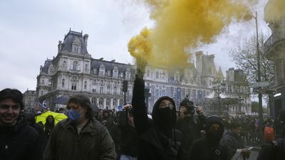 French union leaders outraged as Macron signs pension reform into law